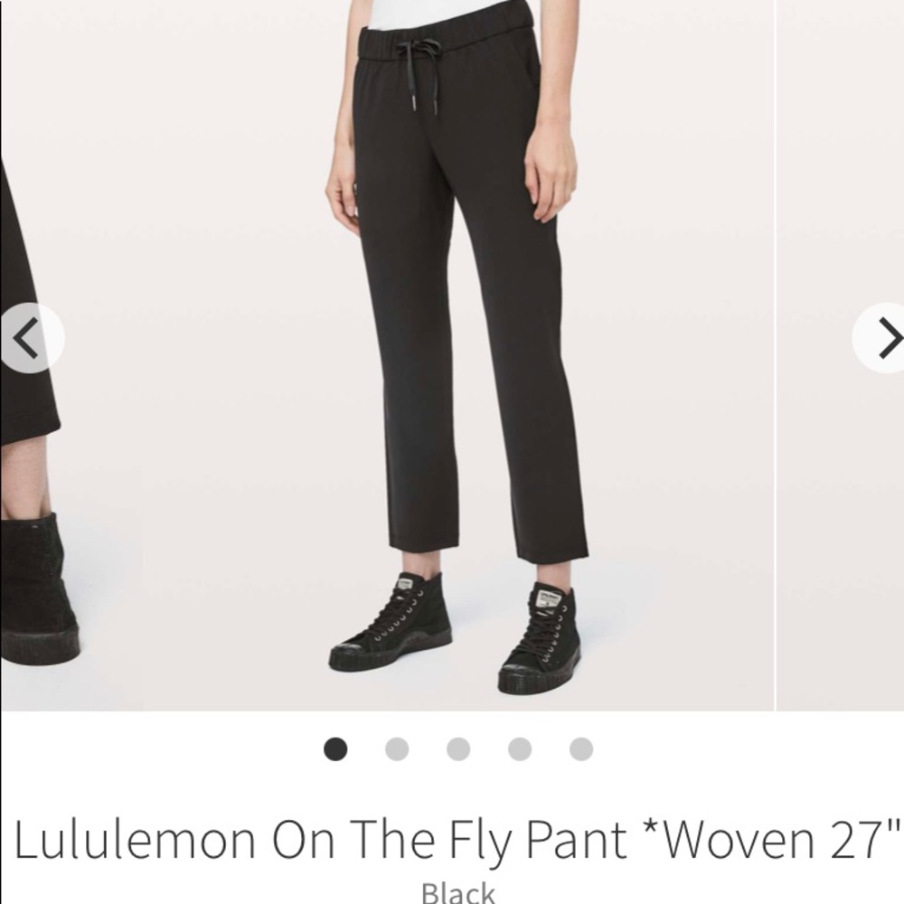 On the fly woven pant